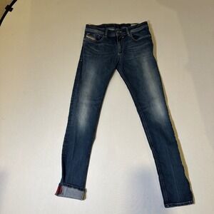 Diesel Skinny Jeans Kids 16Y Blue Sleenker J-N Selvedge‎ Stretch Slim Denim